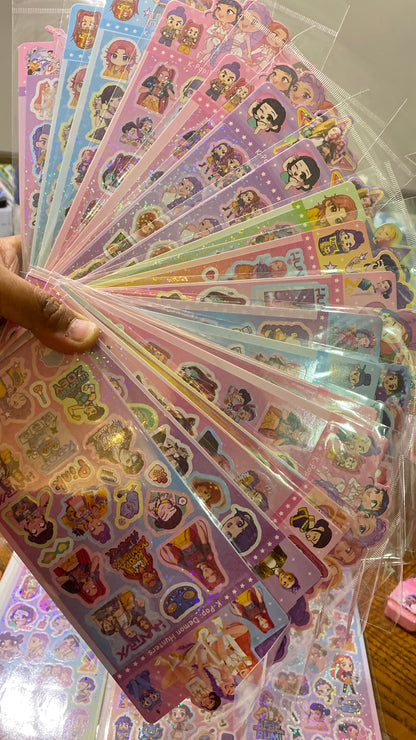 Kpop shiny stickers