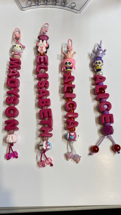 Personalized keychain names