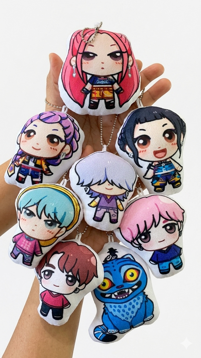 Kpop mini soft keychain dolls