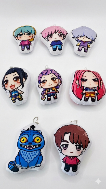 Kpop mini soft keychain dolls